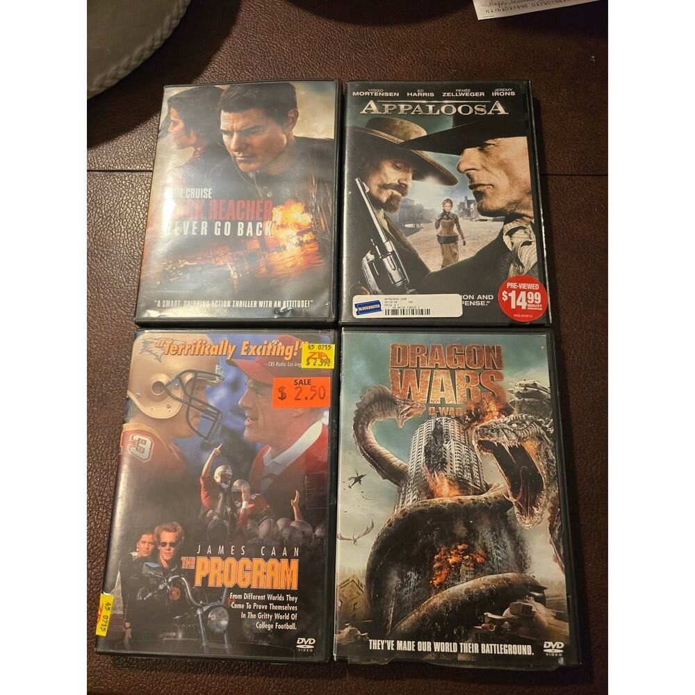 4 DVDS Listed in Discription